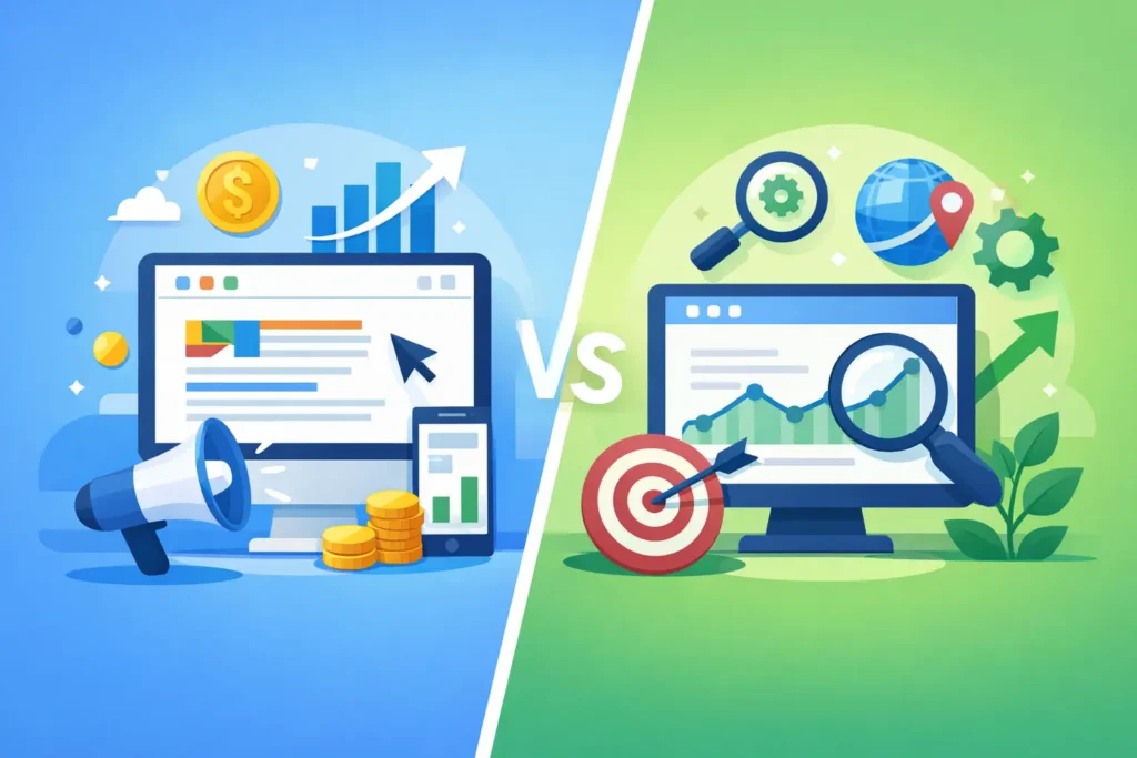 Google Ads versus SEO para captar clientes