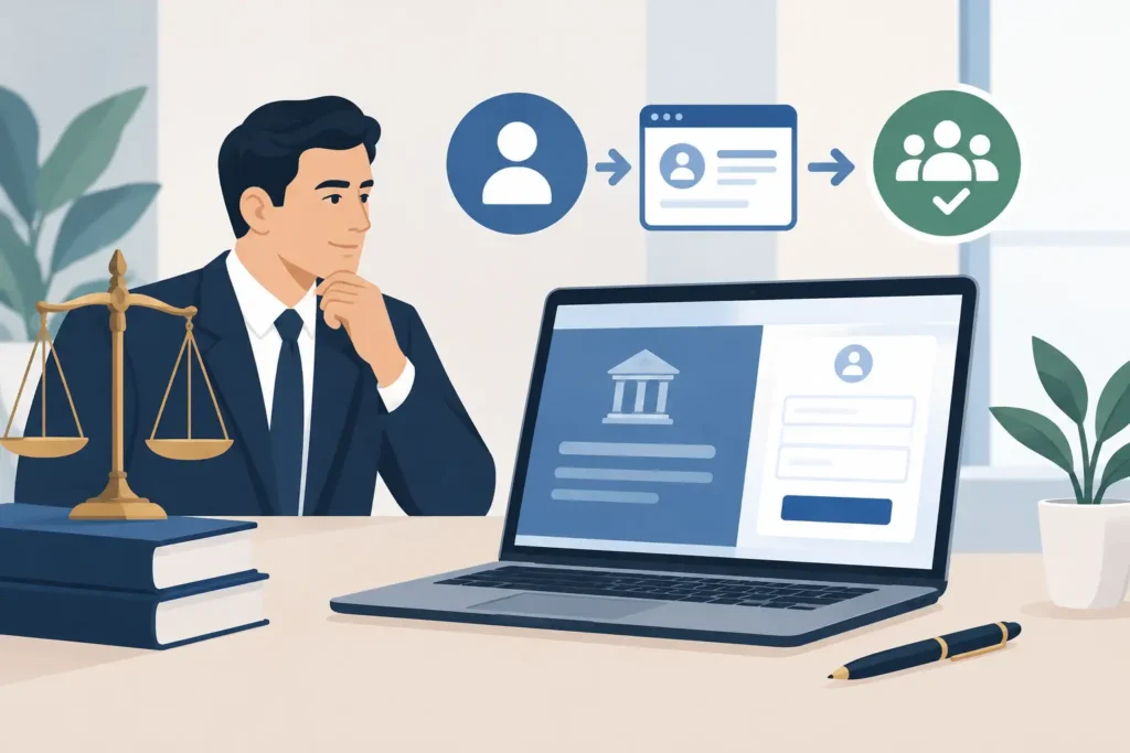 Sitio web abogados que convierte consultas